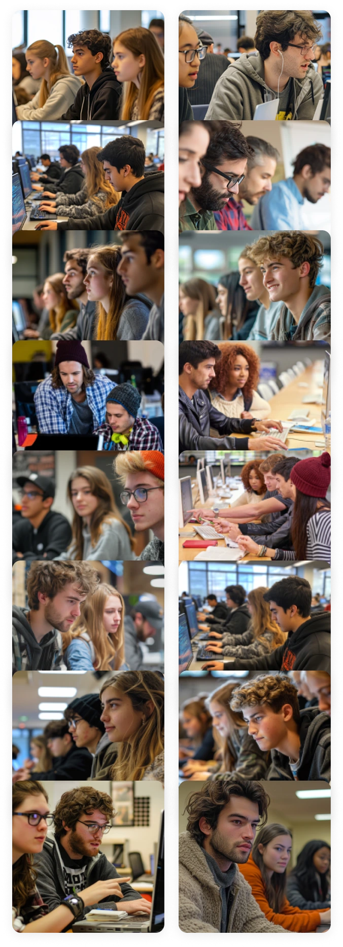 Single scrolling image